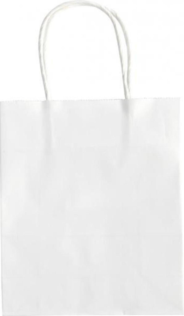 Folia 21200 Sac cadeau - 12 x 5,5 x 15 cm, 20 pièces, blanc Image du produit 