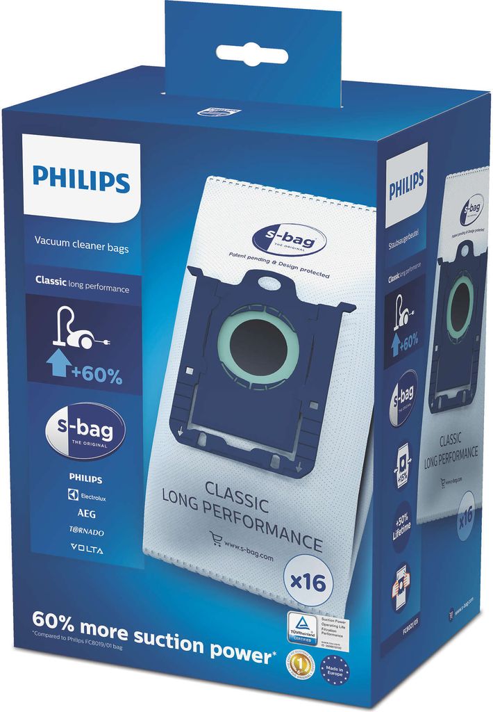 Philips Original sbag® Staubsauger Beutel Classic Long Produktbild 1