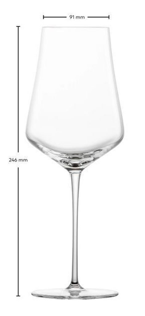 Zwiesel Glas Duo Allround Weinglas mit Moussierpunkt Set 2-tlg. 0,55 L