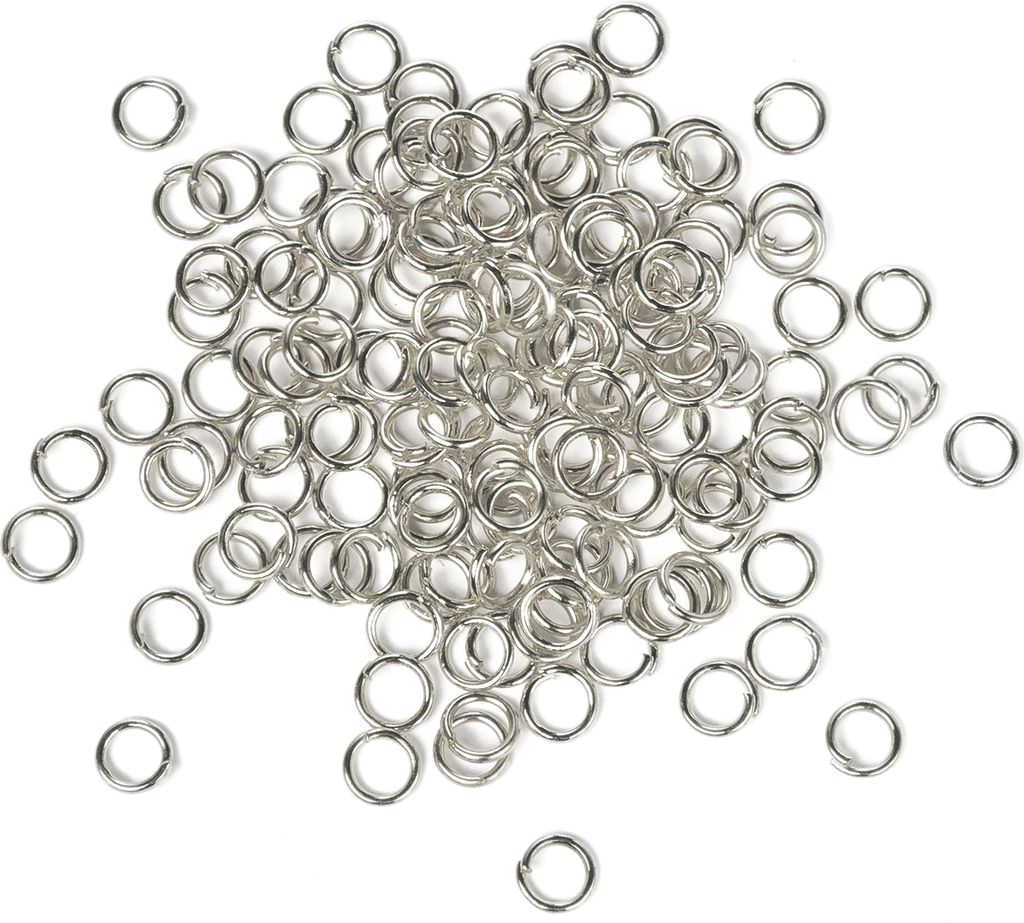 VBS XXL Ringel, Ø 5 mm, 150 Stück Silberfarben Produktbild 
