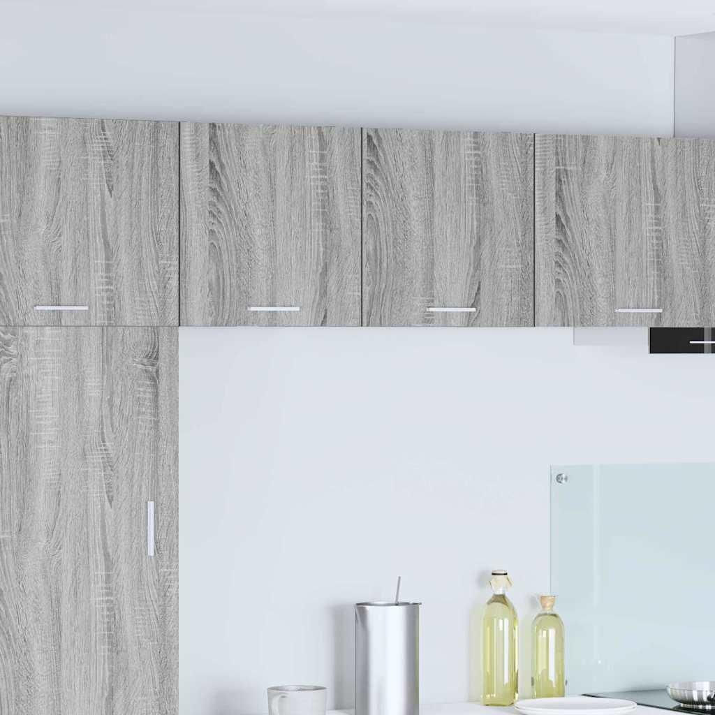 "Schlussverkauf" Hängeschrank Küche - moderne Küchenschrank - 1 pc - Grau Sonoma und Weiß 40x31x40 cm Holzwerkstoff C10076