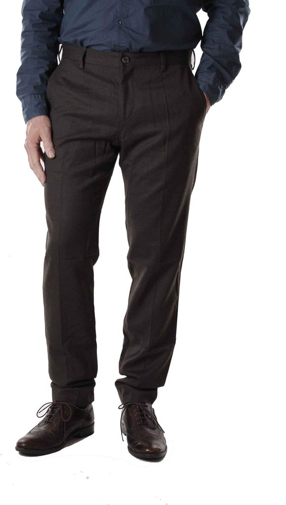Tommy Hilfiger Herren Hose Pants Wool Blend Solid Pant Braun