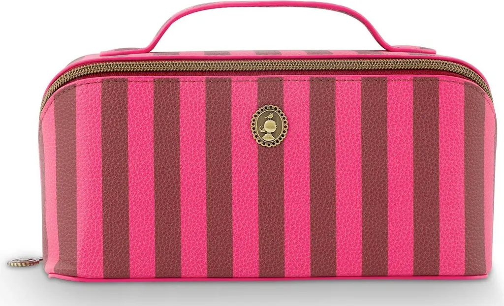 Trousse de toilette de luxe Pip Studio Cyrille Stripe Pink rose brun