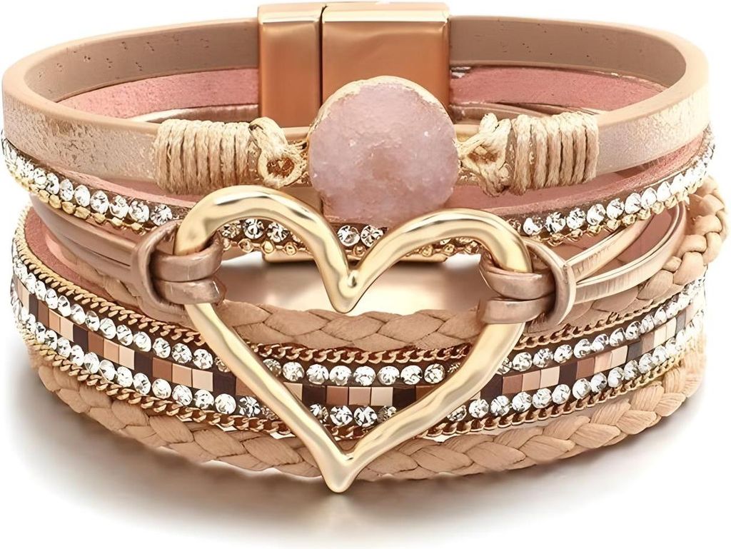 Armband AG-38811 Heart - Beige/Gold für Damen KP38811