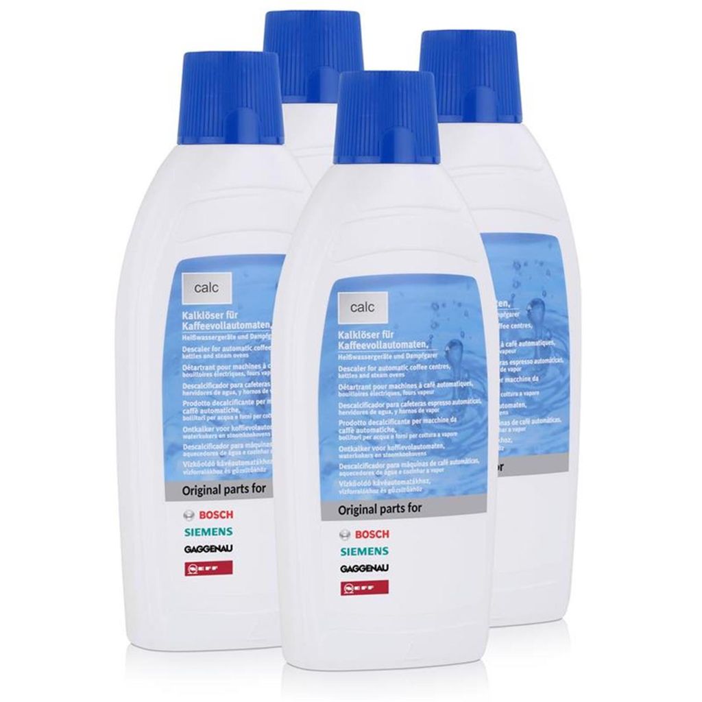 4x Bosch Siemens Entkalker Kalklöser flüssig 500ml Kaffeevollautomaten