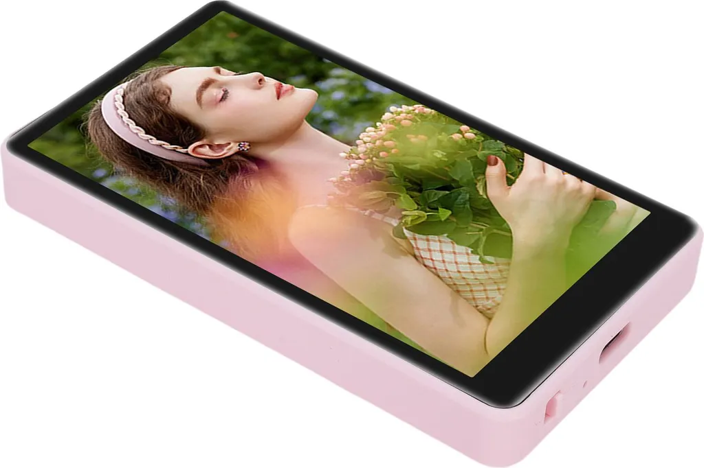 Écran vlog smartphone VLOG-01 avec télécommande bluetooth rose