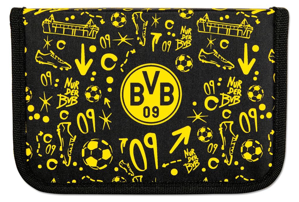 Školní penál BVB plný barevných tužek ořezávátko guma Obrázek produktu 