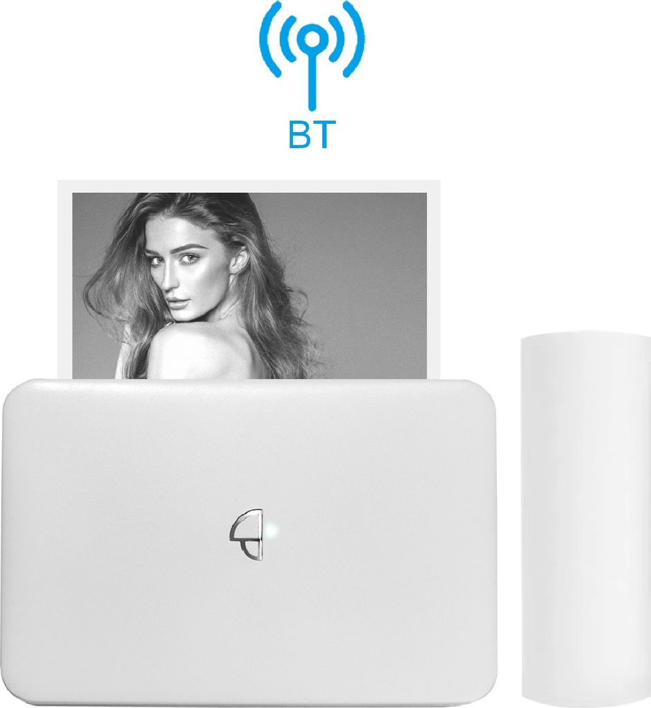 Poooli L3 300dpi Tragbarer Thermodrucker 57,5 mm / 79,5 mm / 110 mm Papierbreite Bluetooth Fotodrucker Graustufenmodus Empfangsetiketten-Aufkleberh...