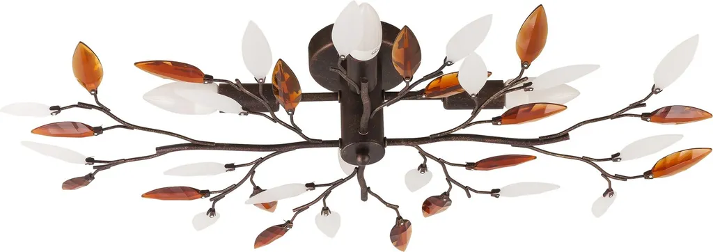 Lampada da soffitto a foglia E14 4x40W colore bronzo antico 2849 Lilian Rabalux