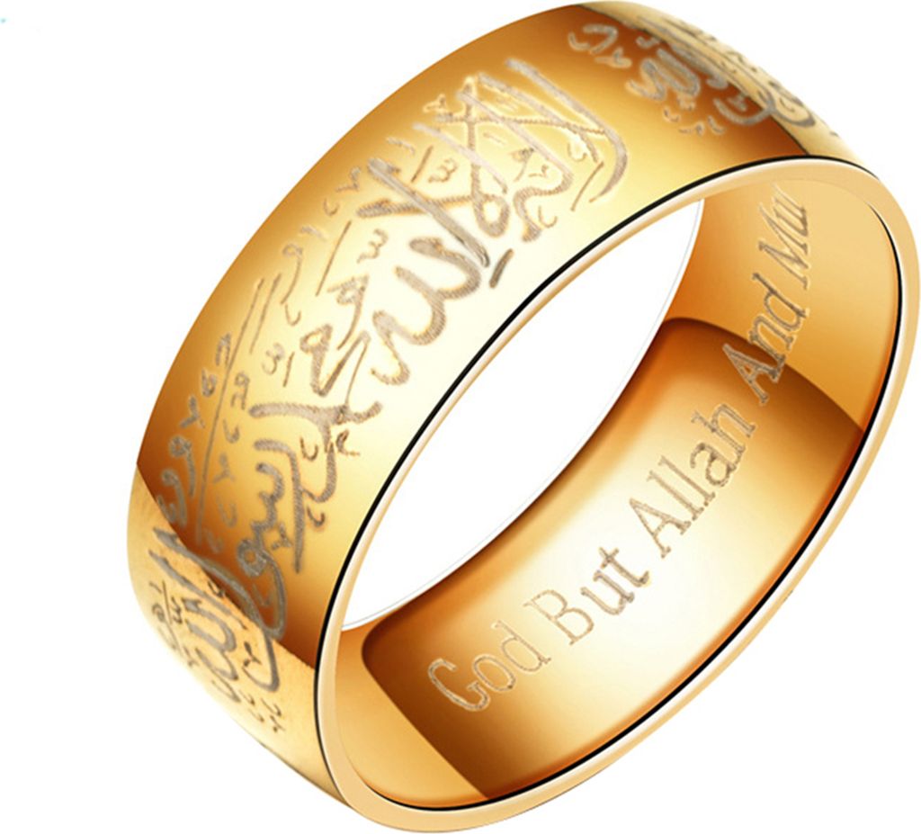 Ring, rostbeständig, leicht, aus Titanstahl, religiöse Fingerringe für die Hochzeit