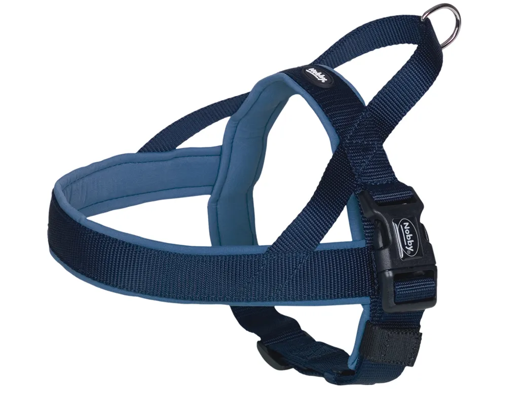 Nobby NORWEGER Collare "Classic Preno" L: 75-98 cm + 62 cm, B: 40/45 mm blu / blu