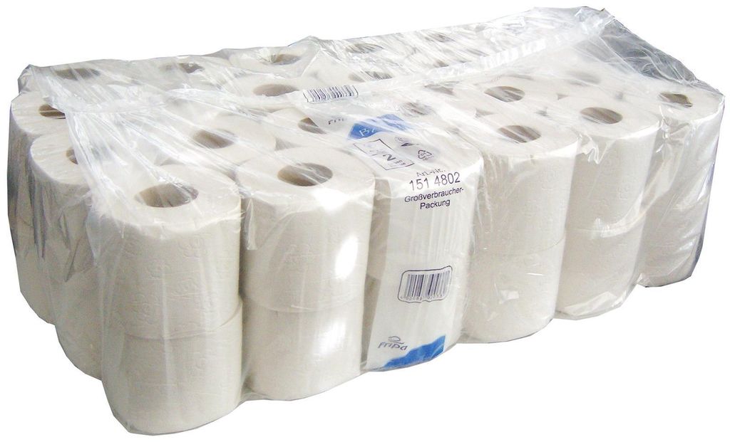 Fripa Toilettenpapier Basic 2-lagig weiß 48 Rollen à 250 Produktbild 