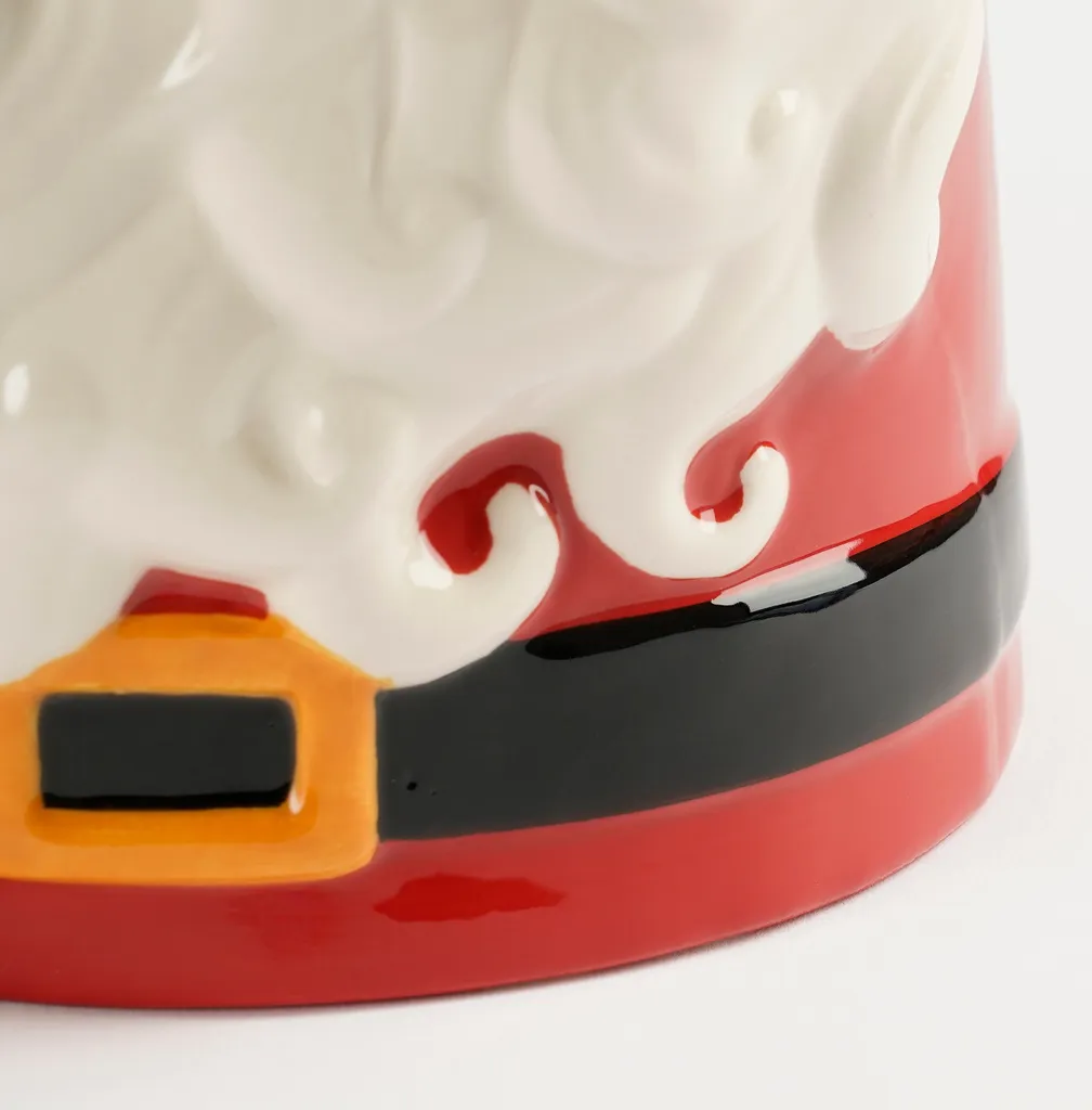 Maison des Saisons Récipient de Célébration Rouge en Faïence 26cm