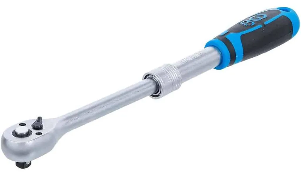 Cliquet Réversible 3/8 pour Accès Difficiles et Serrage Forte Portée