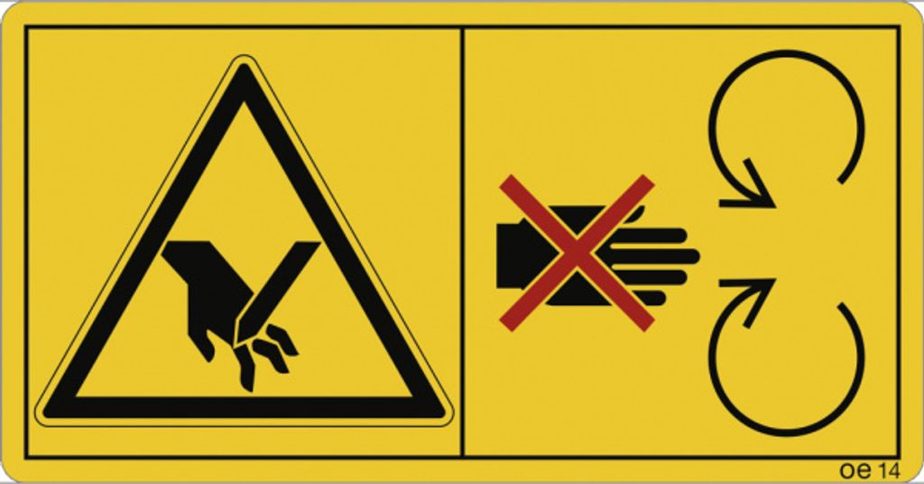 Dreifke Während des Betriebes Schutzeinrichtungen ...,Folie, 68x35mm, 10 Stü...