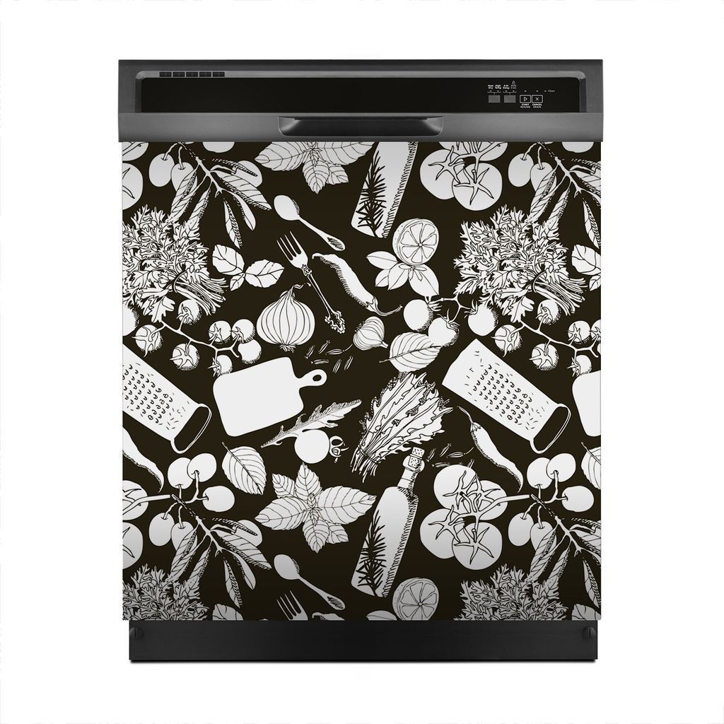 Magnete Dekorative 60x60 cm Küche Magnetmatte Spülmaschine - Vegetarisch gesund essen