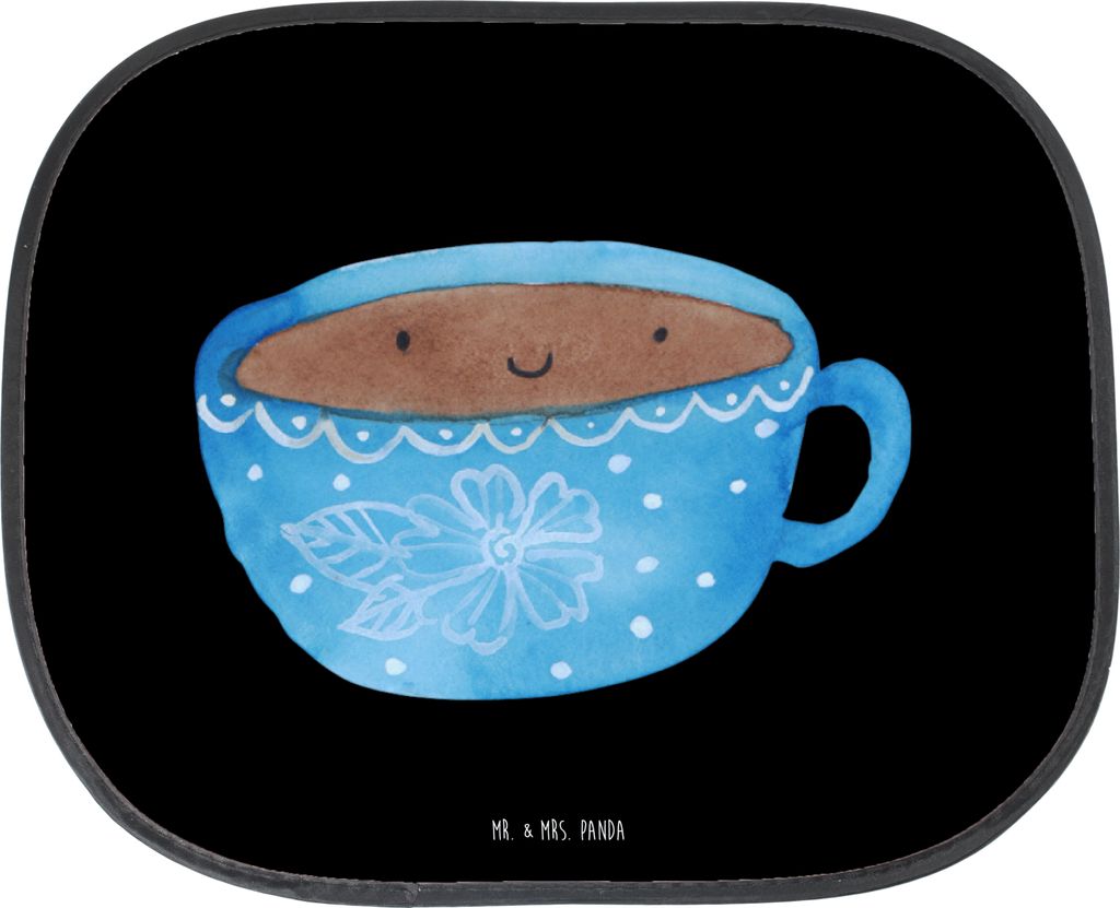 Mr. & Mrs. Panda Autosonnenschutz Kaffee Tasse - Schwarz - Geschenk, fenster sonnenschutz auto, hitzeschutz, Autoscheiben, Liebe, Genuss, kfz, Gesc...