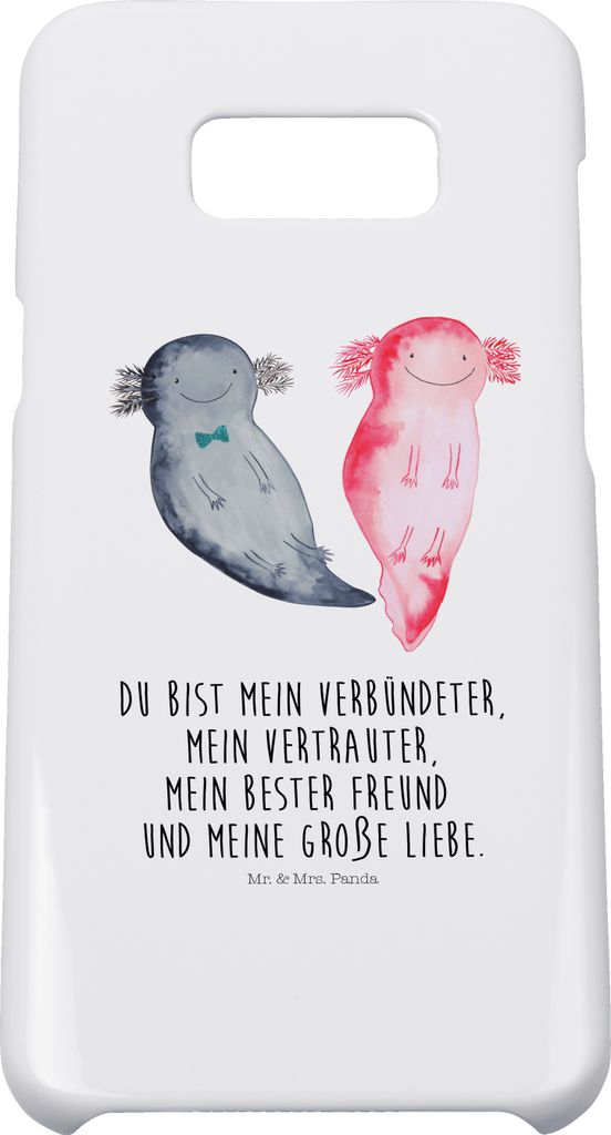 Mr. & Mrs. Panda Samsung Galaxy S8 plus Handyhülle Axolotl Freundin - Weiß - Geschenk, Lurch, Handy, Case, Axolot, Valentinstag, Hülle, Freund, ...