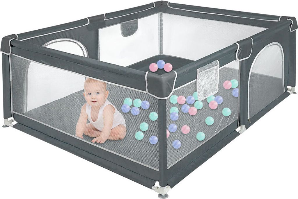 Baby Laufgitter Faltbar 120x160cm,Rutschfester Produktbild 