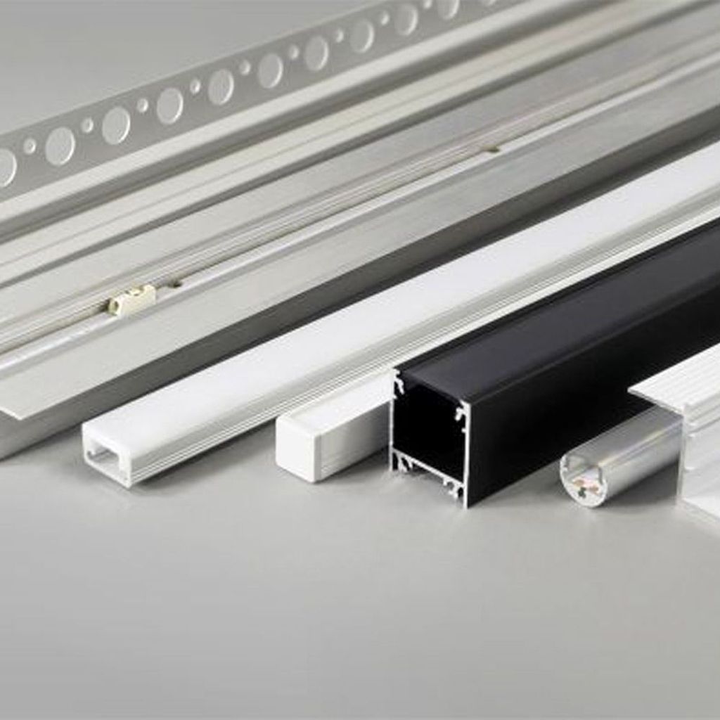 LED Aluminium Profil 2m alle Varianten Schwarz