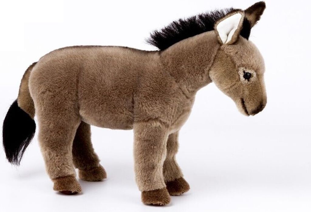 Kösen Esel stehend grau 35 cm Stofftier