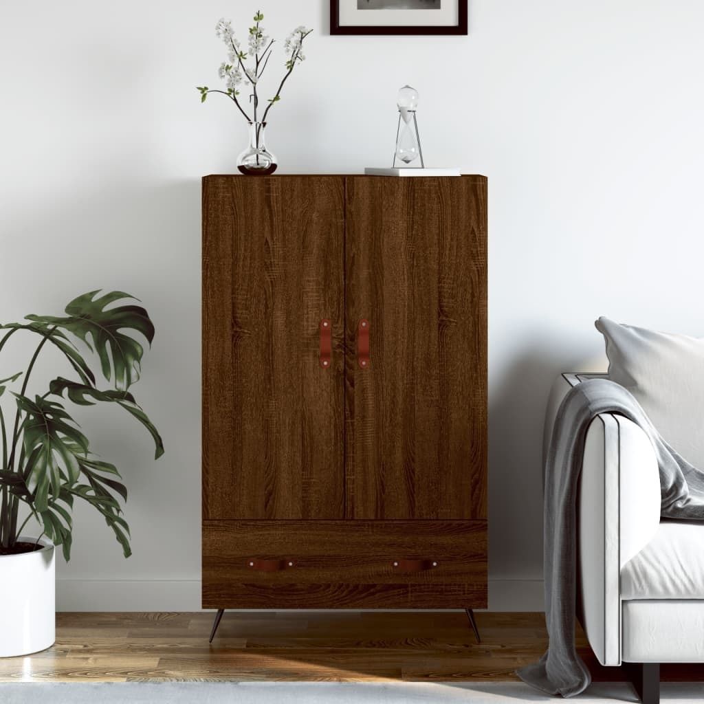 Maison Exclusive - Highboard Braun Eichen-Optik 69,5x31x115 cm Holzwerkstoff