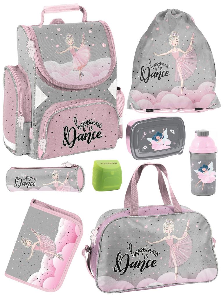 Mädchen Schulranzen 1. Klasse BALLERINA Schultasche im Set Produktbild 