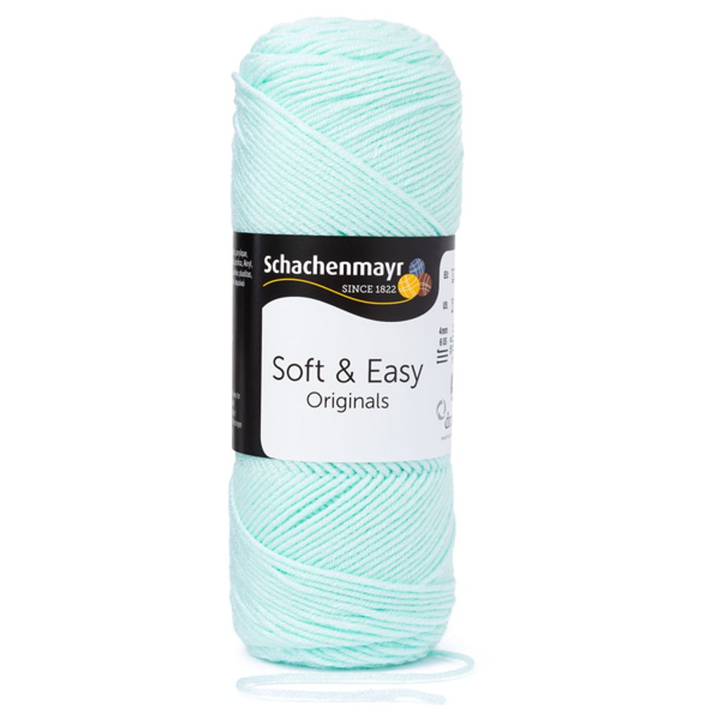 Schachenmayr Soft & Easy 00066 Mint Przędza dziewiarska Zdjęcie produktu 