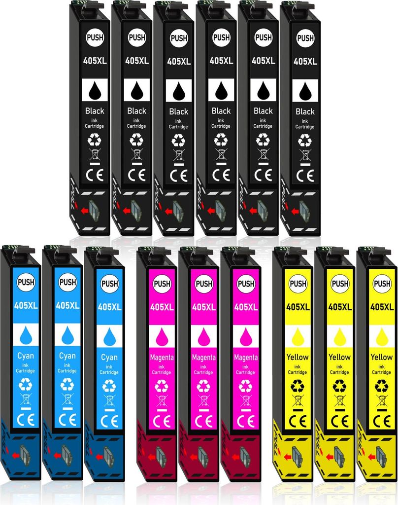 15er Pack Druckerpatronen 405 405XL kompatibel für Epson WF-7830