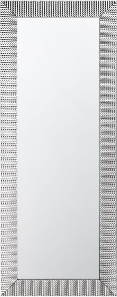 BELIANI Wandspiegel Silber 50 x 130 cm Kunststoff mit geometrischen Muster Rechteckig Modern