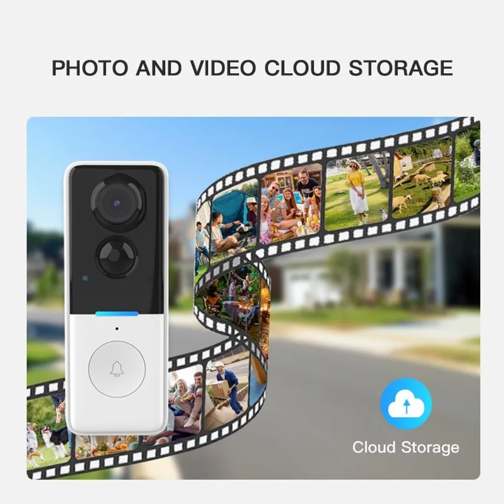 Sonnette Vidéo HD avec Audio Bidirectionnel et Coque de Protection Extérieure - 8