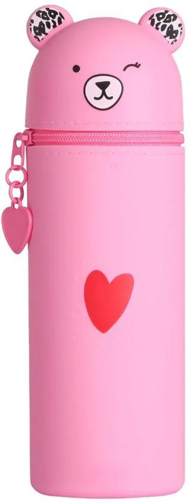 Trousse scolaire 2 en 1 rose Kawaii - Fini le désordre dans le cartable