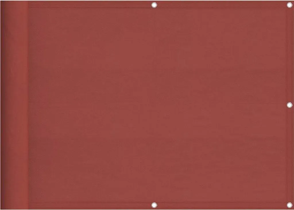 vidaXL Paravento per balcone terracotta 75x1000 cm 100 % poliestere Oxford