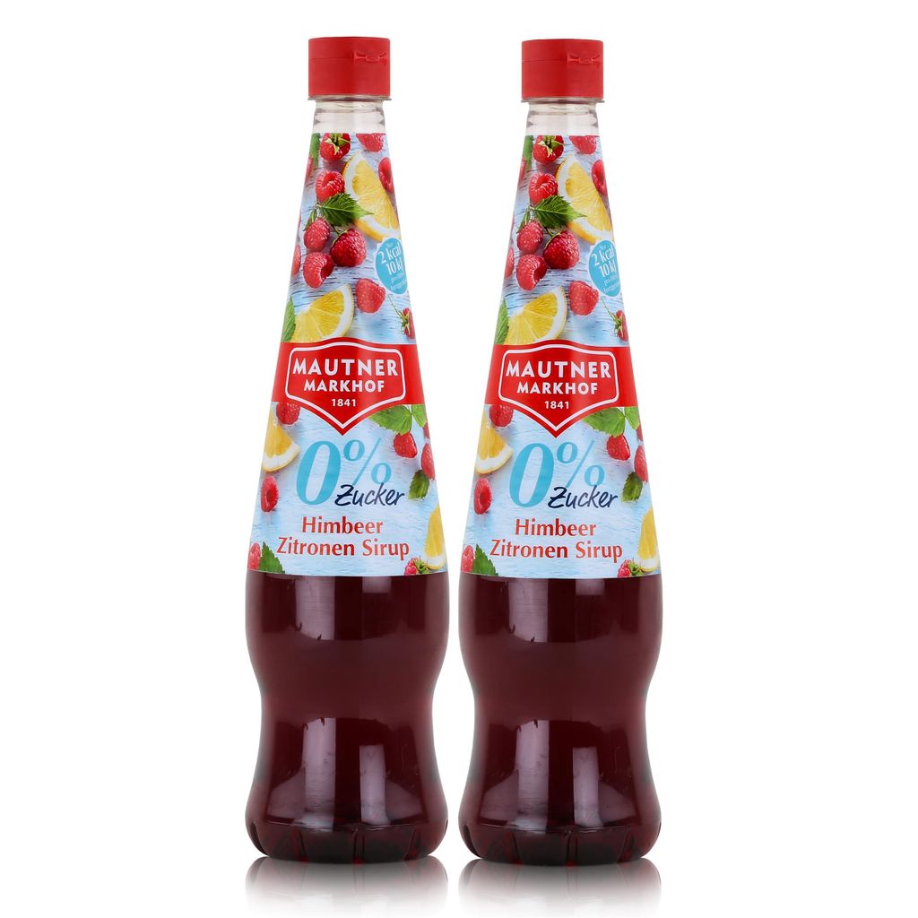 Mautner Getränkesirup Himbeer Zitrone 0% Zucker 0,7L - Produktbild 