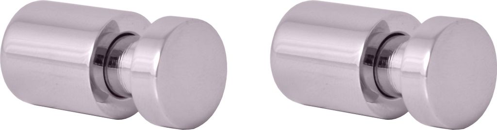 Satz von 3 Kleiderhaken COLORADO aus verchromtem Messing 3cm x Ø 1,6cm RAV SLEZAK