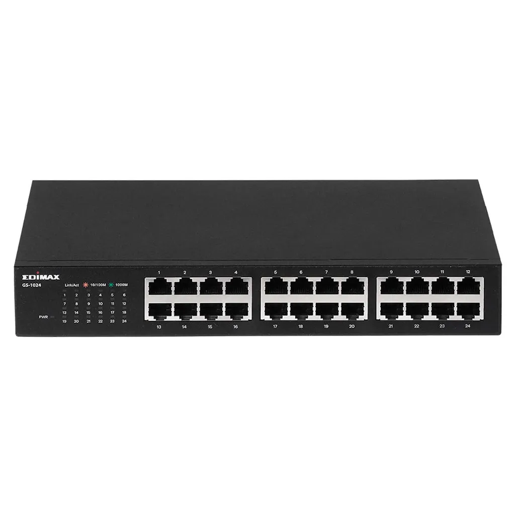 Switch Réseau 24 Ports Gigabit Edimax GS-1024 Commutateur Ethernet Rackable Pro