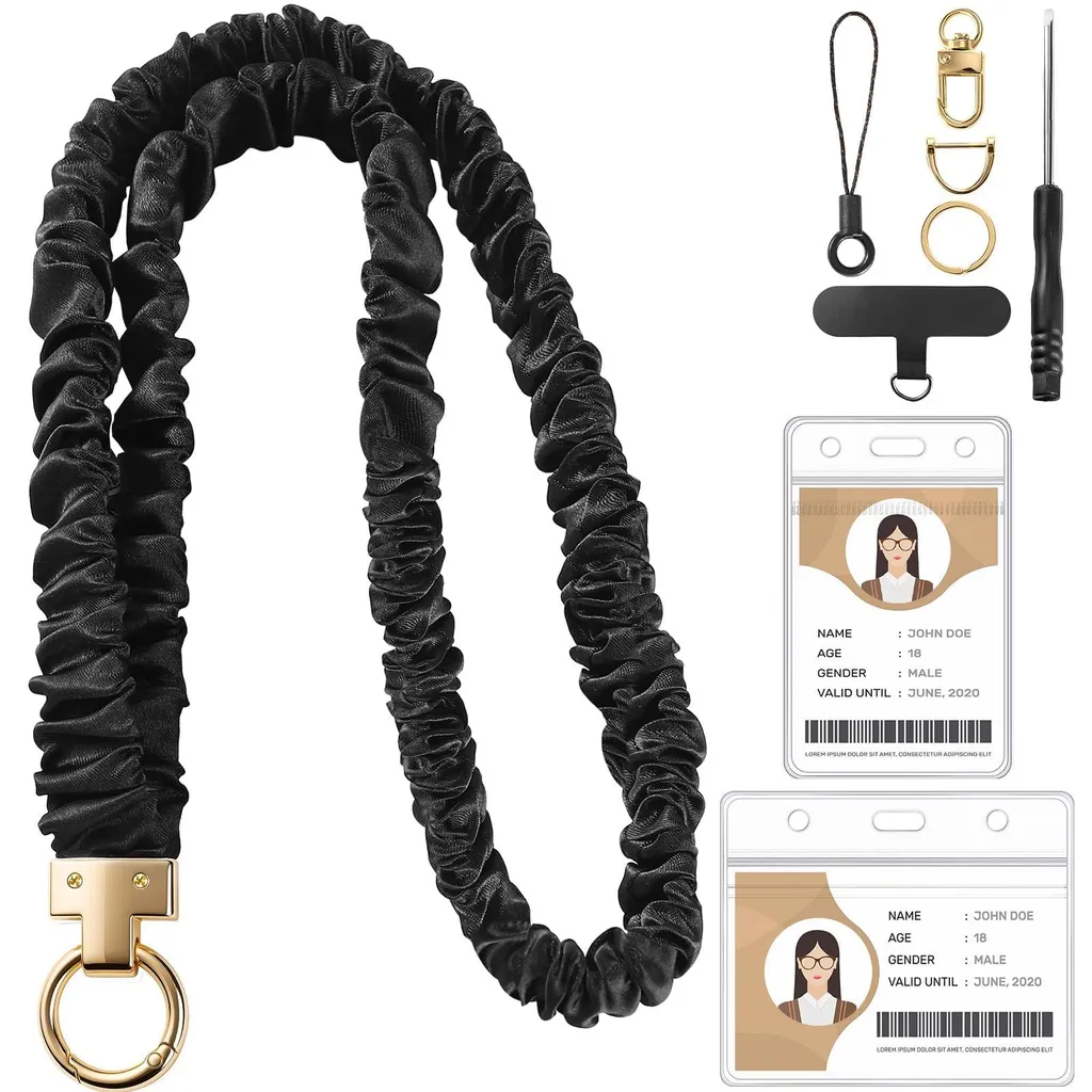 Ne Perdez Plus Vos Clés : Cordon Porte-Badge Noir Extensible et Sûr