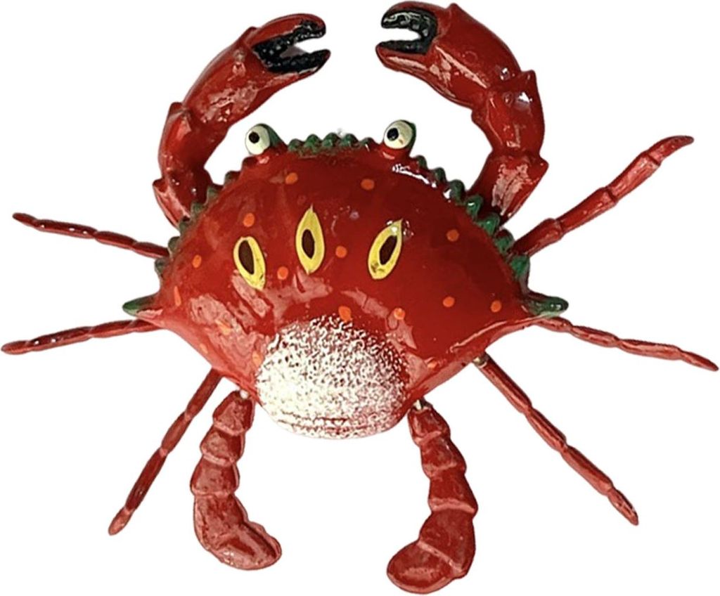Kühlschrankmagnet mit simulierter Krabbe, bewegliche Gelenke, realistisch, für Zuhause, Büro, Küche, Spind, Kühlschrank, magnetisch, 3D-Krabbe...
