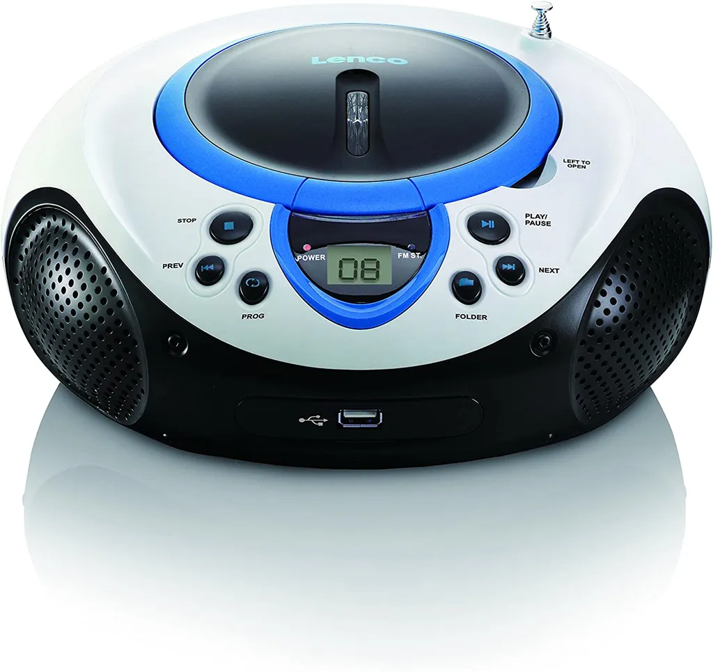 Lenco SCD-38 Blu Lettore CD e USB: Regalo Ideale per Bambini