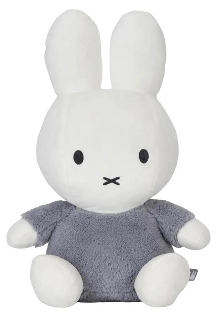 Grande Peluche Lapin Miffy 35 cm Bleue - Cadeau de Naissance Moelleux