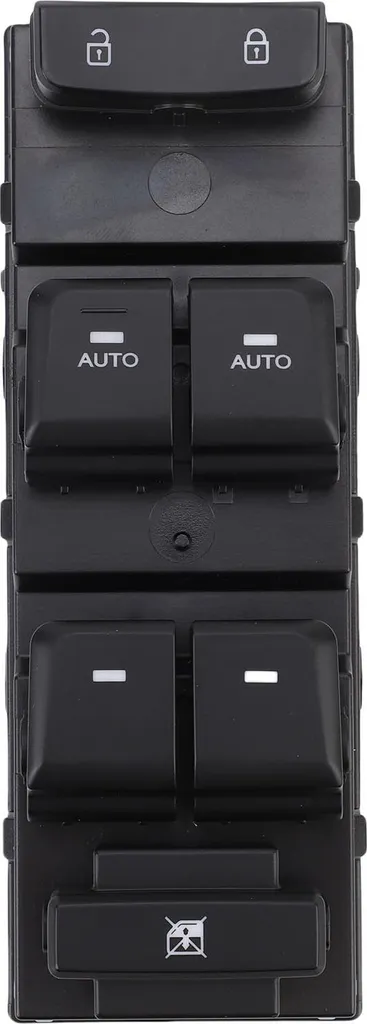 Bouton lève-vitre 93570 C1010 robuste et réactif pour Sonata Noir
