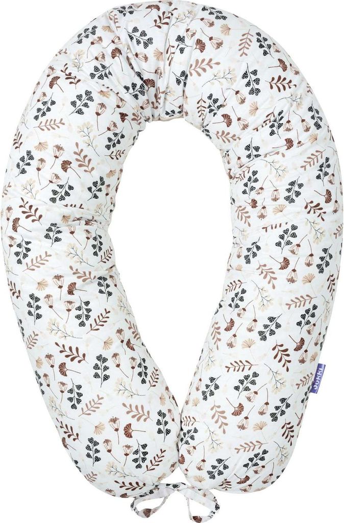 Boho Garden & Ecru Velvet V-förmige Kissen