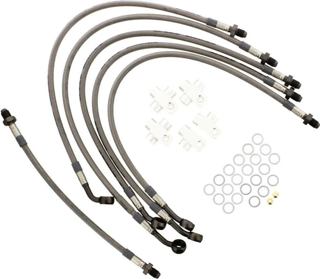 Stopper l'Effet Spongieux : Kit Conduites Frein Acier Honda VTX 1800 JMP