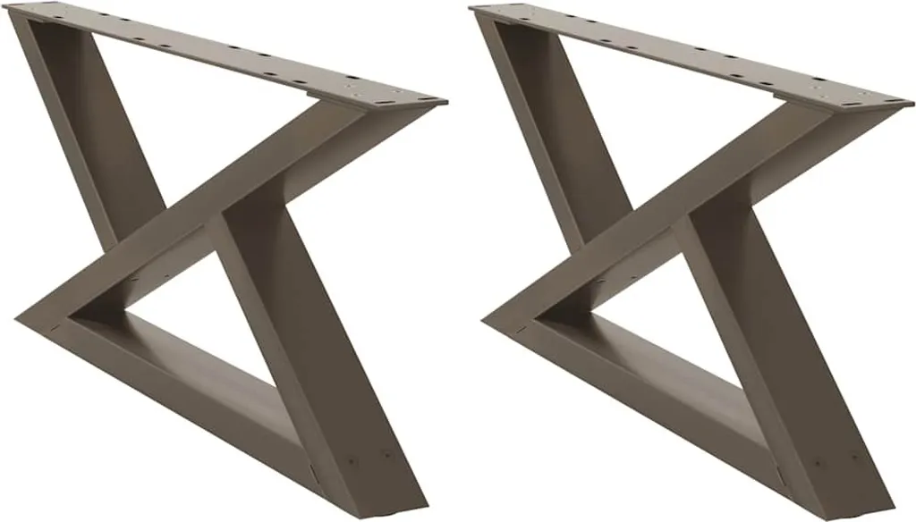 SYFAX™ Gambe Tavolino Caffè Acciaio Naturale 70x30 cm - Design DIY