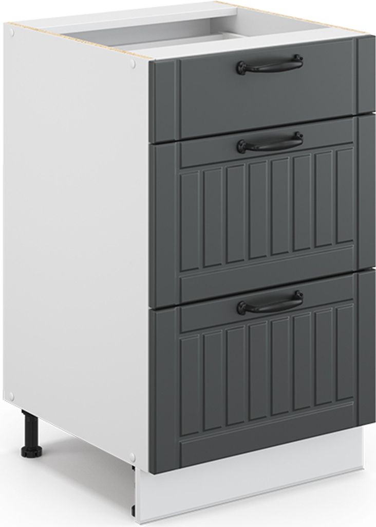 Badschrank Vicco Fame-Line Anthrazit 50 x 82 cm ohne Arbeitsplatte, Model 43578