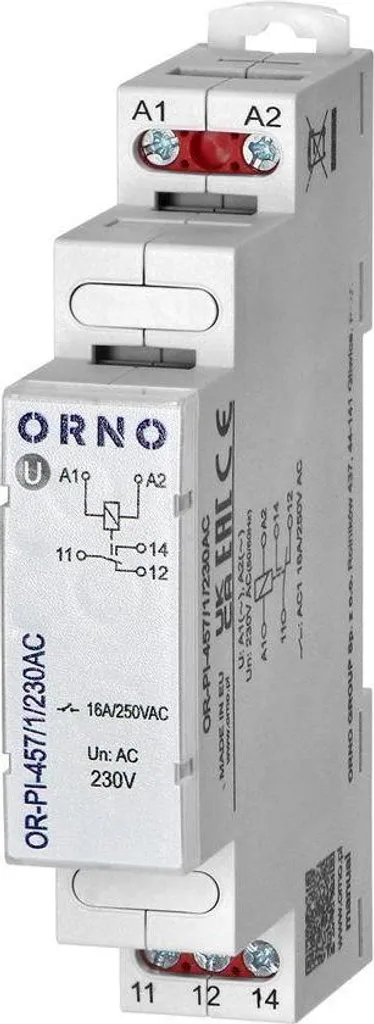 Relais d'installation 230V 16A OR-PI-457 pour éliminer les surcharges
