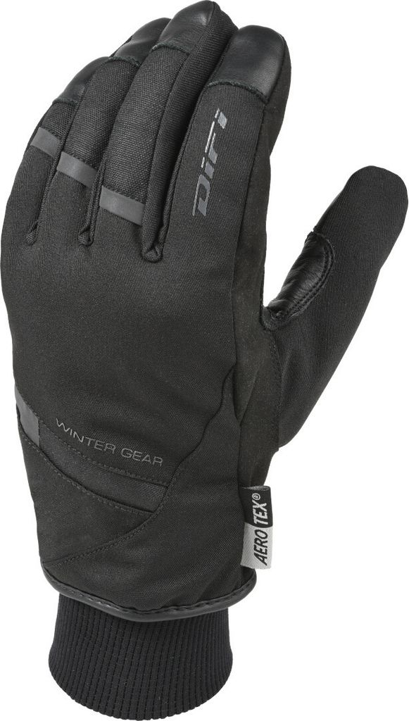 DIFI Alaska Aerotex wasserdichte Winter Motorrad Handschuhe, schwarz, L