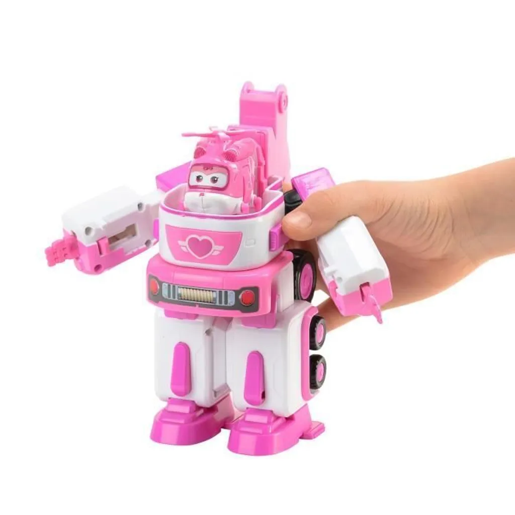 Robot Transformable Super Wings Dizzy Deluxe avec Sons et Lumières - 9
