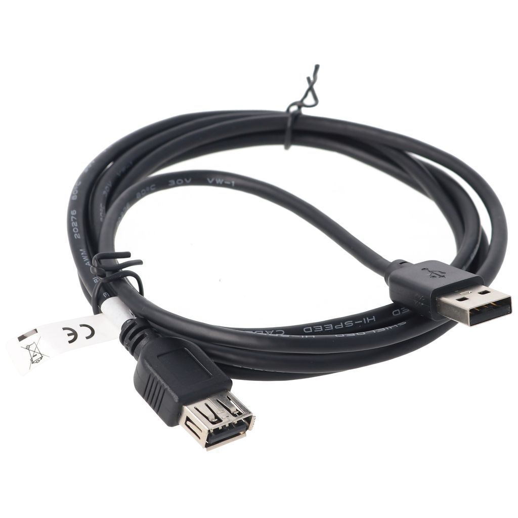 Cavo di prolunga USB 2.0 Hi-Speed, nero Immagine del prodotto 