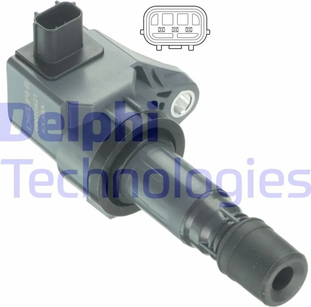 Bobina d'accensione DELPHI GN10492-12B1 6a... poli, 12V, Tipo
